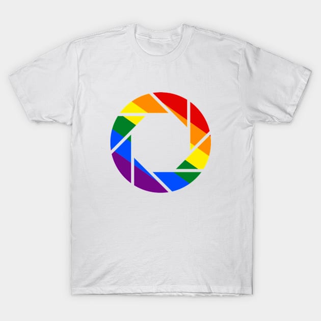 Pride Aperture T-Shirt by PhotoPunk